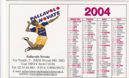 Calendarietto - Pallavolo Novate - Milano - Anno 2004 - Petit Format : 2001-...