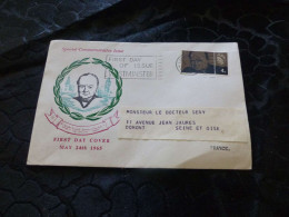 L-38 , FDC , Lettre , Grande Bretagne, Special Commemorative Issue, Winston Churchill, 1965 - 1952-1971 Dezimalausgaben (Vorläufer)