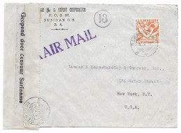 Suriname 1942, Gecensureerde Luchtpostbrief Naar VS (SN 3065) - Suriname ... - 1975