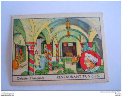 Colonies Françaises Restaurant Tunesien Format 7 X 5 Cm  Librairie D'éducation Nationale Paris - Andere & Zonder Classificatie
