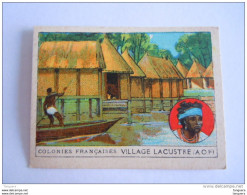 Colonies Françaises Afrique Format 7 X 5 Cm  Librairie D'éducation Nationale Paris Village Lacustre (A.O.F.) - Andere & Zonder Classificatie