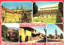 PRAGUE, ARCHITECTURE, MONUMENT, CARS, TOWER, GARDEN, PARK, PALACE, CASTLE, CHURCH, CZECH REPUBLIC, POSTCARD - Czech Republic