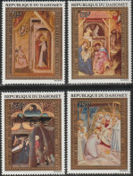 THEMATIC ART: PAINTINGS BY GIOTTO. ANNUNCIATION, NATIVITY, ADORATION OF THE SHEPHERDS, ADORATION OF THE MAGI   - DAHOMEY - Andere & Zonder Classificatie