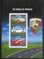 Maldives - 2000 - Transport: Cars: The World Of Porsche - Yv 3083AT/AV - Voitures