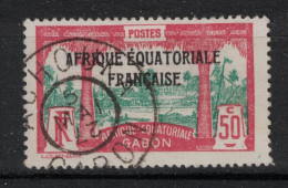 Gabon 1924 - Yvert 103 Oblitéré ACHOUKA (avec Date Inversée) - Scott#102 - Gebraucht