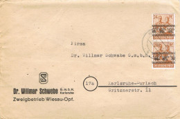 55287. Carta WIESAU (Alemania Zona Anglo Americana) 1948. Serie Trompetas. Trompeten - Brieven En Documenten