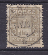 Norway 1889 Mi. 1 I A, 1 Øre Porto POstage Due Taxe Deluxe LILLEHAMMER 1899 Cancel !! (2 Scans) - Gebruikt