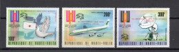 HAUTE VOLTA  PA  N° 177 à 179     NEUFS SANS CHARNIERE  COTE  8.00€    UPU OISEAUX AVION RADAR SURCHARGE - Haute-Volta (1958-1984)