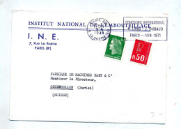 Lettre Flamme Paris 06 Concours Long Thibaud - Mechanical Postmarks (Advertisement)