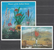 Maldives - 2000 - Flowers Of The Indian Ocean - Yv 3055/60 + Bf 457 - Other & Unclassified