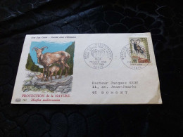 L-46 , FDC, Lettre De Laboratoire , Protection De La Nature, Mouflon Méditerranéen, 1969 - 1960-1969