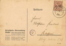 55289. Tarjeta Privat KASSEL (Alemania Zona Anglo Americana) 1946. Allierte Militar Post - Briefe U. Dokumente