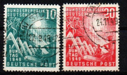 Bund 1949 - Mi.Nr. 111 - 112 - Gestempelt Used - Used Stamps