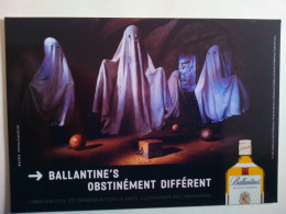 Carte Postale Ballantine's Obstinément Différent, Fantômes - Publicité