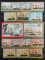 CONQUISTA  DE LOS MARES -DE LA VELA AL VAPOR-MICHEL 998/04 B248 B 249 - MNH** - Zeilen