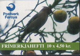 FÄRÖER Markenheftchen MH 11 Mit 5x 298-299, Postfrisch **, Invasions-Vögel, 1996 - Faroe Islands