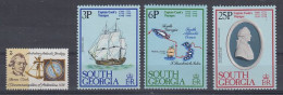 Antarctica Captain Cook 4v ** Mnh (60060) - Poolreizigers & Beroemdheden