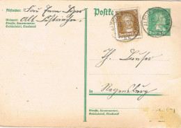 55290. Entero Postal ALT CÜSTRINCEHEN (Alemania Weimar) 1927. Resguardo Llegada - Briefkaarten