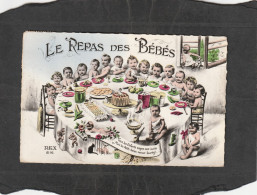 129340         Francia,        Le  Repas  Des  Bebes,   VG   1966 - Gruppen Von Kindern Und Familien