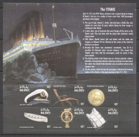 Maldives - 1998 - The Titanic - Yv 2666/71 - Bateaux