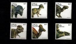 Maldives - 1997 - The World Of Dinossaurs - Yv 2551/56 (from Sheet) - Préhistoriques
