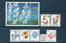 Maldives - 1997 - Flowers - Yv 2510/16 + Bf 390 - Other & Unclassified