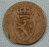 Nassau • 1 Dickkreuzer 1808 - (1,86 Mm) • Fr. August + Fr. Wilhelm • German States • [24-831] - Monedas Pequeñas & Otras Subdivisiones