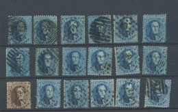 17. Médaillons 15 Dentelés Bleu Ø.   Joli Pas Cher. Cote 90  € Minimum - 1863-1864 Medaillen (13/16)