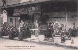 BOURGES EXPOSITION AUTOMOBILE AGRICOLE 1908 MOTEURS A ESSENCE SAUZAY FRERES  A AUTUN - Bourges