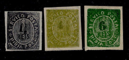 ! ! Portuguese India - 1883 Native (Complete Set) - Af. 129 To 131 - MH (ns005) - Inde Portugaise