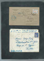 Lot De 10 Lacs, Carte Interzones, Lac En Franchise Periode 1939/1945 ,à Trier Raa104 - Guerra Del 1939-45