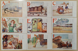 CPA 26 Cartes Alphabet Complet De Louis Titz - Autres & Non Classés