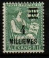 ALEXANDRIE    -   1925  .  Y&T N° 66 * - Unused Stamps