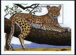 Maldives - 1996 - Mammals: Guepard - Yv Bf 362 - Big Cats (cats Of Prey)