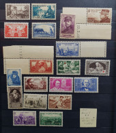 06 - 24 - France - 1940 Année Complète - Tous ** Sauf N°460 - 462 - 463 - 464  * - Cote : 177 Euros - Unused Stamps
