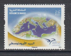 2014 Morocco Euromed JOINT ISSUE Complete Set Of 1 MNH - Marokko (1956-...)
