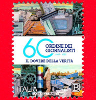 ITALIA - Usato - 2023 - 60 Anni Dell’Ordine Nazionale Dei Giornalisti - B - 2021-...: Oblitérés