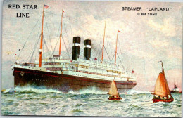 Steamer Lapland, From Series Steamers 1 - Paintings, By Ch. Dixon, Red Star Line - Dampfer