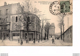 CPA Fontenay Sous Bois (Val De Marne) L'avenue De La République Avec Ses Personnages Et Commerces - Fontenay Sous Bois