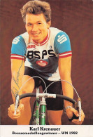 Vélo - Cyclisme - Coureur Cycliste  Karl Krenauer - Bronzemedaillengewinner - WM 1982 - Cyclisme