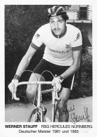 Vélo - Cyclisme - Coureur Cycliste Werner Stauff - Deutscher Meister 1981 Und 1985 - Team Hercules - Cycling