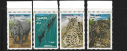 Maldives - 1993 - Whalle - Yv 1654/57 - Sonstige & Ohne Zuordnung