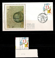 1989 2338 FDC Zijdre/soie (Strepy) & Timbre Postfris Met 1é Dag Stempel  : LIMBURG - 1981-1990