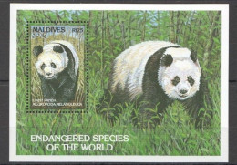 Maldives - 1993 - Mammals: Giant Panda - Yv Bf 285 - Sonstige & Ohne Zuordnung