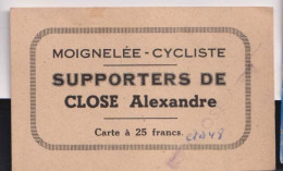 MOIGNELEE    Carte Supporters  Alex Close - Unclassified
