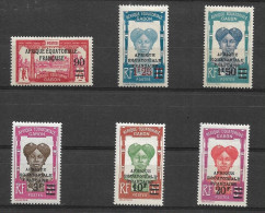 GABON 1926- 27 Overprint A.E.F. MNH - Unused Stamps