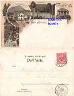 88 Hotel Velleda Lac D Lamaix Sommet Du Donon Illustration Litho CPA + Timbre Reich Cachet 1897 - Other & Unclassified