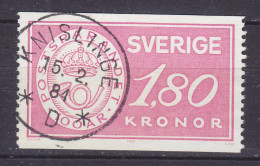 Sweden 1984 Mi. 1269, 1.80 Kr. 100 Jahre Po Stsparkasse. Deluxe KNISLINGE 1984 Cancel - Gebraucht