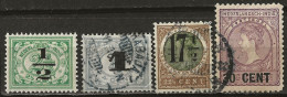 INDE NEERLANDAISE: Obl., N° YT 121 à 124, Série, TB - Nederlands-Indië