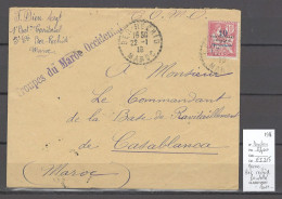 Maroc  - Cachet Pointillé De BOU RECHID - 1916 - Brieven En Documenten